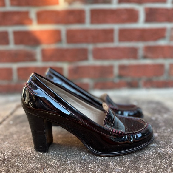 Michael Kors patent leather loafers block heels - Picture 3 of 9